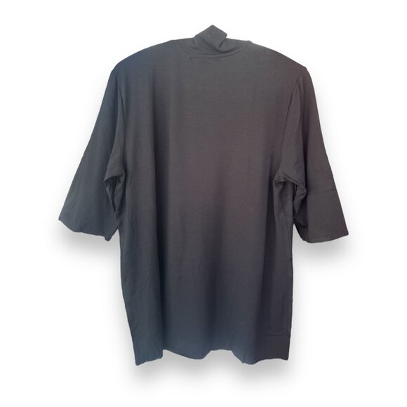 Eileen Fisher Lightweight Viscose Jersey Mock Turtleneck NWT - Picture 2 of 6
